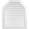 Ekena Millwork Octagonal Top Surface Mount PVC Gable Vent w/ 3-1/2"W x 1"P Standard Frame, 36"W x 42"H GVPOT36X4201SN - alternate 1